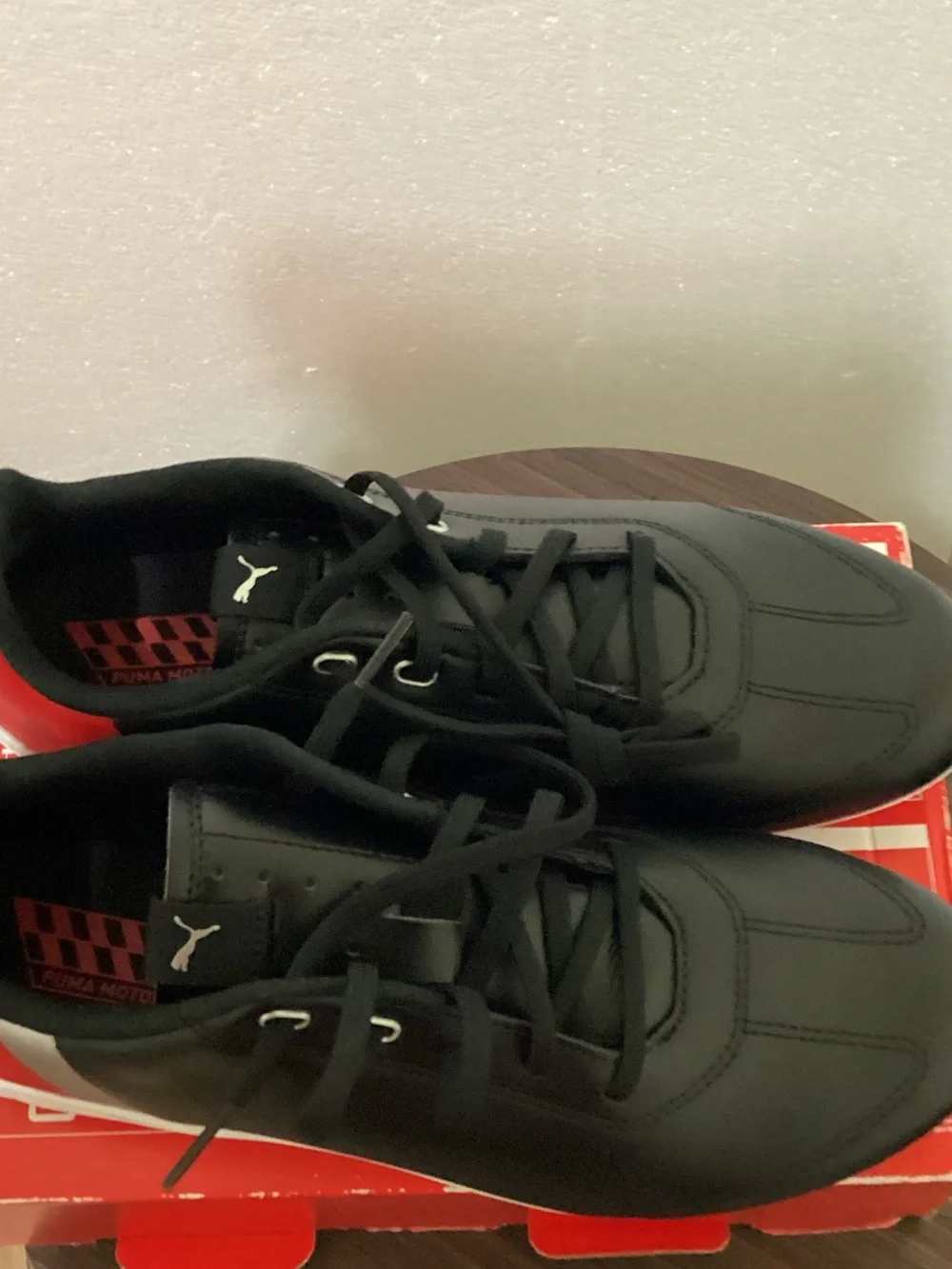 Puma Black Low-Profile Lace-Up Sneakers